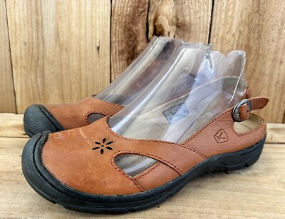 Keen Paradise Shoes Comfort Women s Size 7 Brown Leather Cushioned Flats