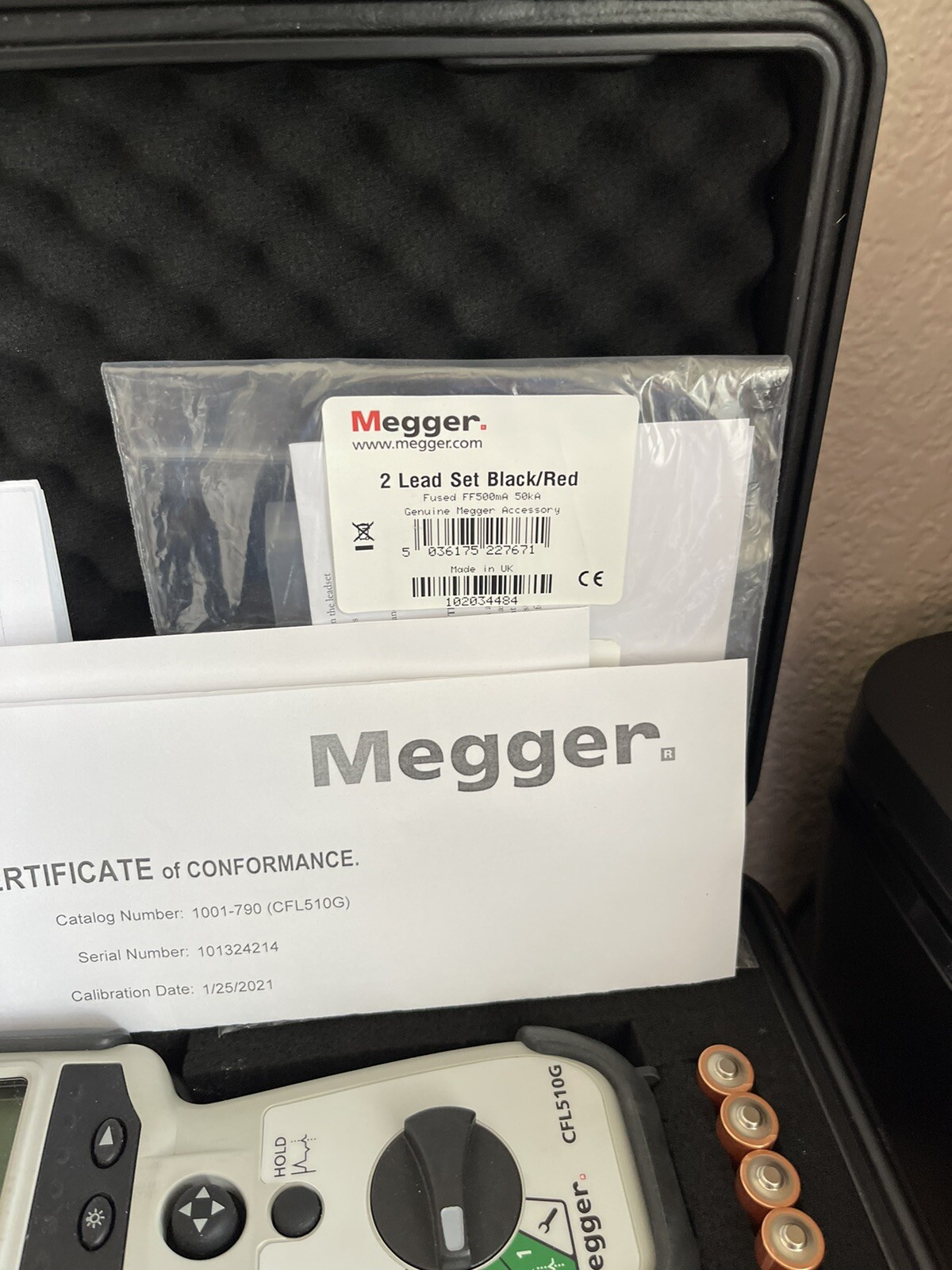 Megger Cfl510g Cable Fault Locater,0-15,000 (SHIPS NEXT DAY)