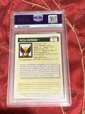 PSA10 1990 Marvel Wolverine ウルヴァリン X-Men BGS 9.5 1990 MARVEL UNIVERSE WOLVERINE HOLOGRAM RARE