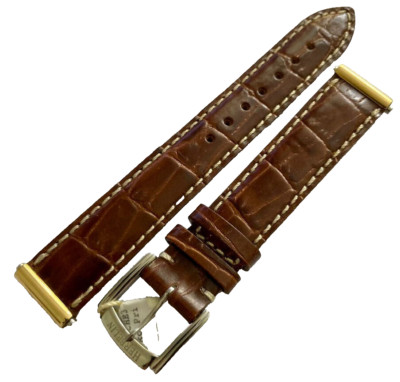 UVP 89.-  MICHEL-HERBELIN ANTARES GOLD-EDITION WECHSELBAND LEDERBAND UHRBAND