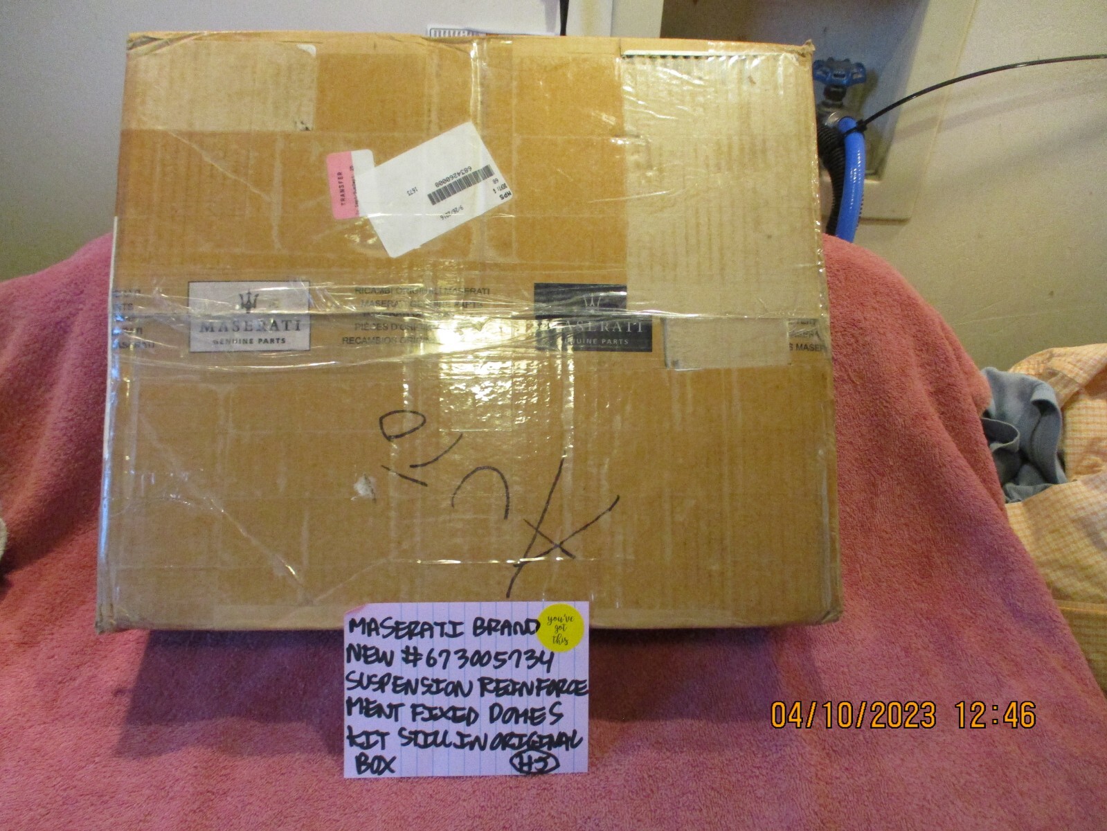 MASERATI # 673005734 BRAND NEW SUSPENSION REINFORCEMENT FIXED DOME KIT