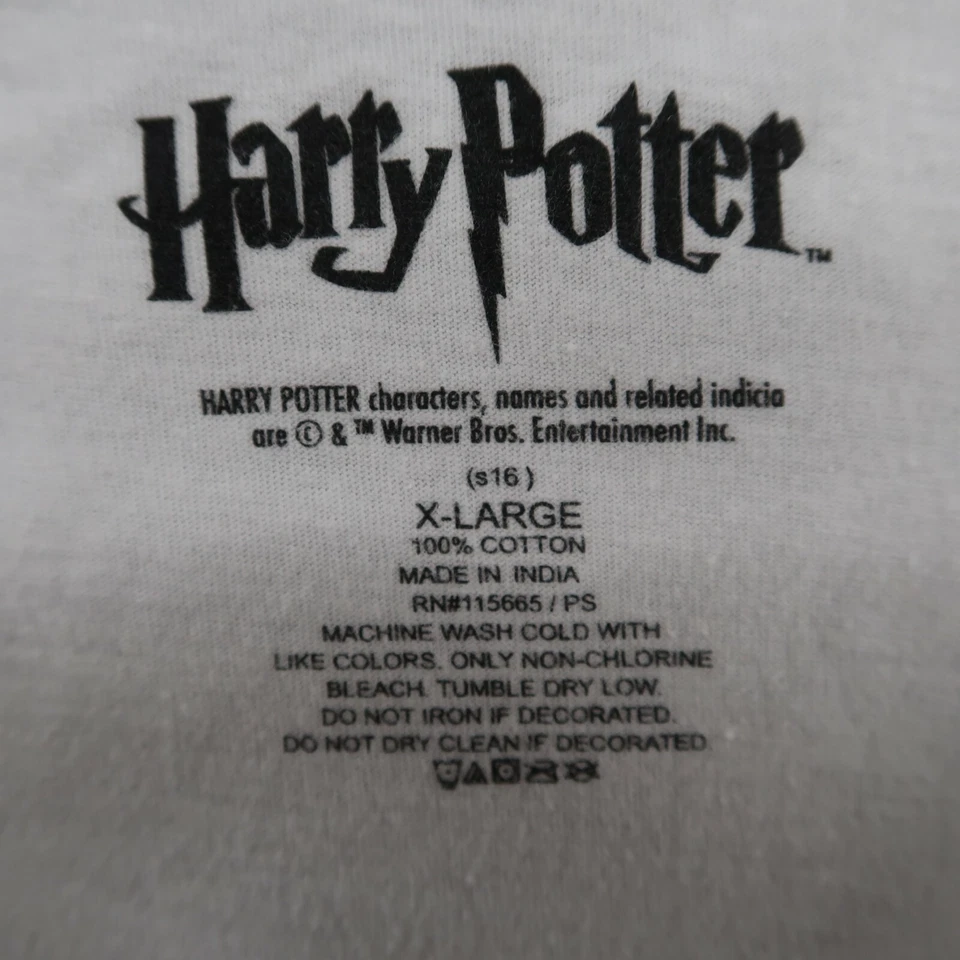 Harry Potter Shirt Girls 16 XL Short Sleeve White V Neck - Image 3 of 4