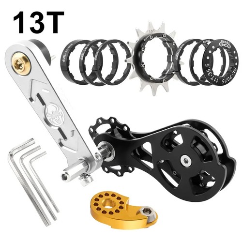 Single Speed Conversion Kit Bike Chain Tensioner Chain Guide 1Speed Cassette Cog - Picture 14 of 48