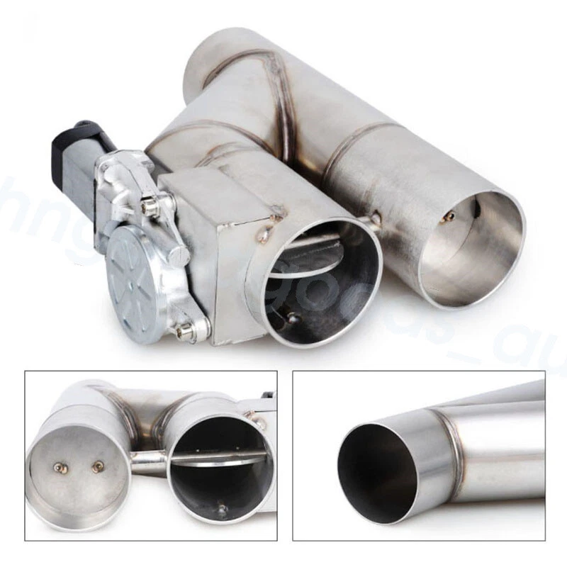 3" Electric Exhaust Dual Valve Y Pipe Kit with Manual Control & Remote Switch - Image 3 of 4