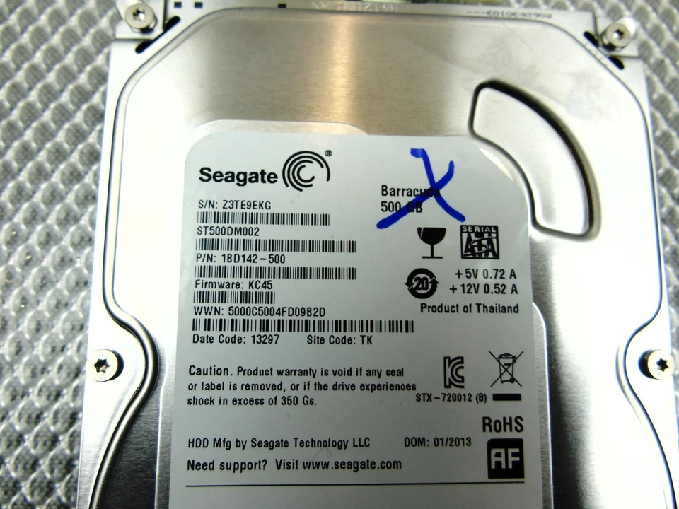 Dell Seagate 500GB ST500DM002, 7.2K, 3.5" SATA HDD Hard Drive - 09CF26, 9CF26 - Image 3 of 4