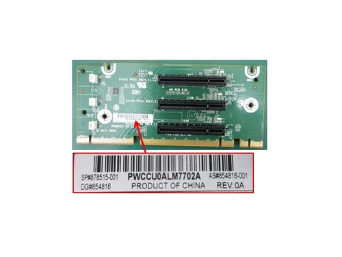 878515-001 PCA CPU1 x8x8x8 Riser Card DL180G10 | REF