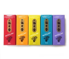 5 BOX Morning Star 200 Stick Sandalwood Lavender Jasmine Amber Patchouli Incense