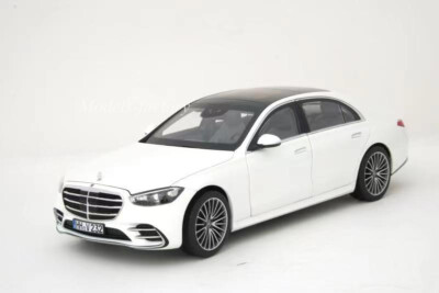 New Norev 1:18 Benz S600 W223 2021 Diecast Car Model Toys White