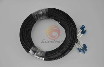 400M 4 Cores Outdoor FTTH Fiber Optic Drop Cable SM LC UPC Patch Cord #W6