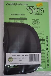 Sticky Holster Chart