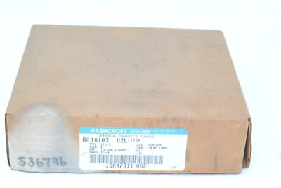 #ad NEW ASHCROFT 601010S 1500# 02L 6#x27;#x27; Aluminum Pressure Gauge $32.98