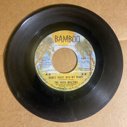 HEAR! RARE SOUL 45 Voice Masters Dance Right Into My Heart Woman Catches BAMBOO - Picture 1 of 2