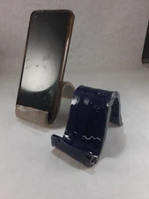 cell phone desktop stand holder set of two made of stoneware