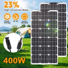 400W Watt 12V Portable Flexible Solar Panel RV Car Camping Off-Grid Rooftop Boat