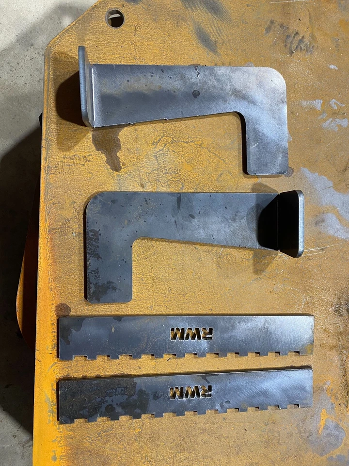 RWM Universal Nuevo Soldado 9" Paso de caída 4 piezas Kit Acero Crudo Paso 1/4" Grueso Foto 4 de 4