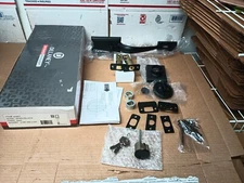 DELANEY ENTRANCE HANDLESET #240607 BLACK BP400-KN-US19 DOOR HANDLE OPEN BOX