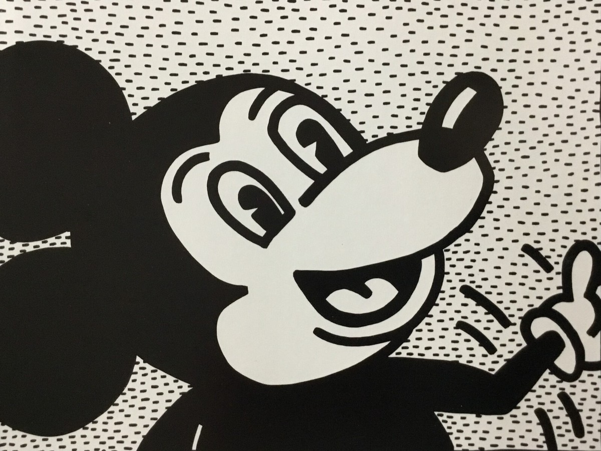 Keith Haring Mickey Mouse Custom Framed Print | eBay