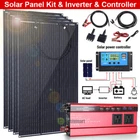 Complete Solar Panel Kit 5000W Inverter & Controller Home 110V Off Grid System