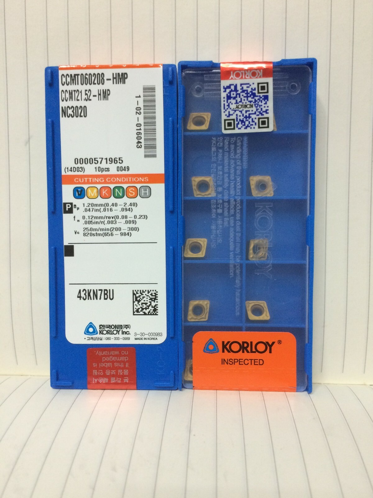 NC3020 Inserti Di Tornitura In Carburo CCMT32.51-HMP - Foto 6