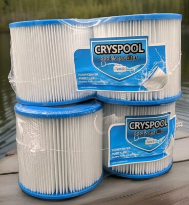 4 Cryspool Type D Filters For Summer Escapes, Summer Waves P57100102, P57000104
