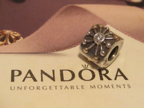 AUTHENTIC PANDORA SILVER & 14K GOLD DESERT STAR CHARM -  790188 - Picture 1 of 3
