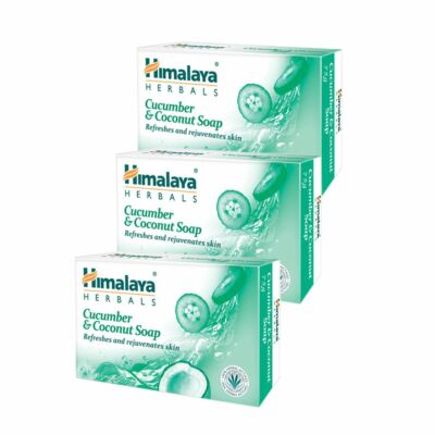 3 X Himalaya Herbals Cucumber & Coconut Soap 75 gms FREE SHIP