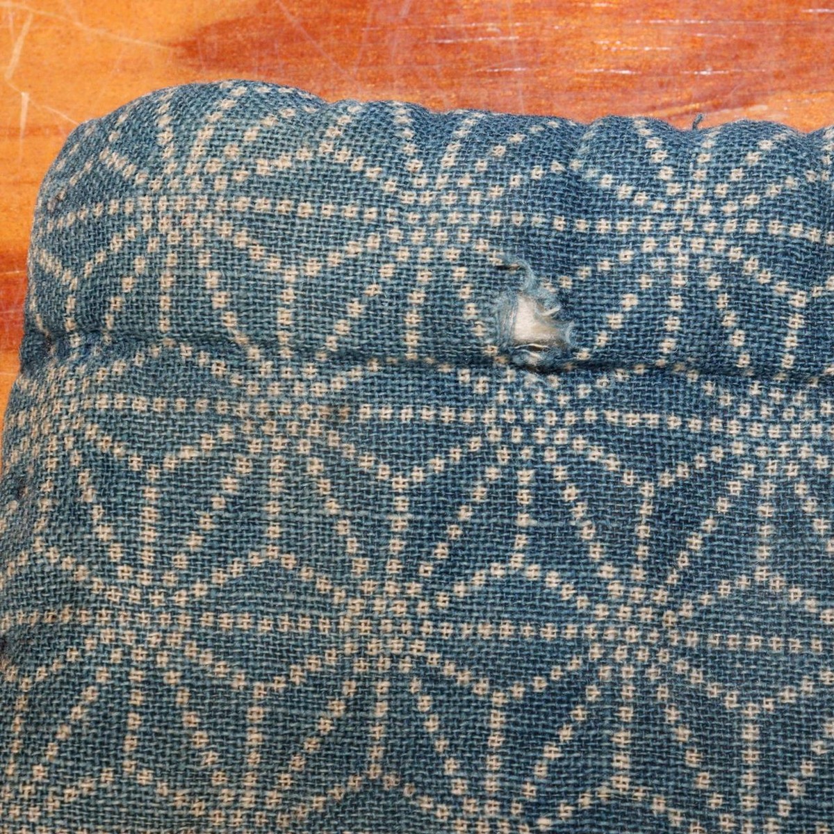 Antique cotton cloth Boro Hood zukin Hat Helmet cap Japanese