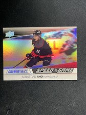 21-22 UD Credentials Hockey Speed Of The Game SG18 Sebastian Aho