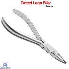 Orthodontic Tweed Omega Loop Forming Plier Serrated Dental Wire Bending Pliers