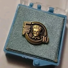 Vintage cTo/ O.C. Tanner Co CF (Cystic Fibrosis) 10 Pin/Gold Over Sterling