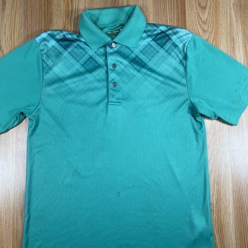 Ben Hogan Polo Shirt Mens S Small Green Short Sleeve Golf Tennis 100% Polyester - Picture 2 of 11