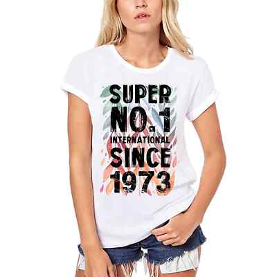 Damen Grafik T-Shirt aus Biobaumwolle Super Nr1 International seit 1973   Super