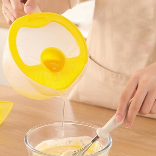 Egg Separator Widen Handle Portable Multifunction Filter Bowl Kitchen - Picture 1 of 7