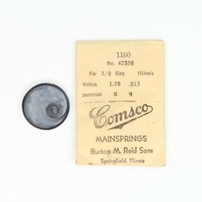 Illinois 3/o Size Pocket Watch Mainspring Part 47358 - VO48