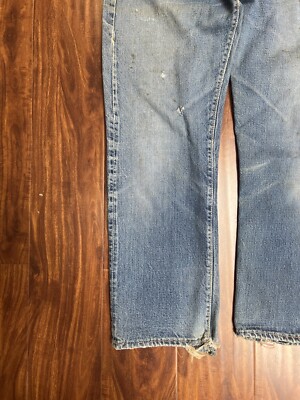 Vintage 60s Levi's 501 Big E No. 2 Selvedge Denim Jeans Size 32 x