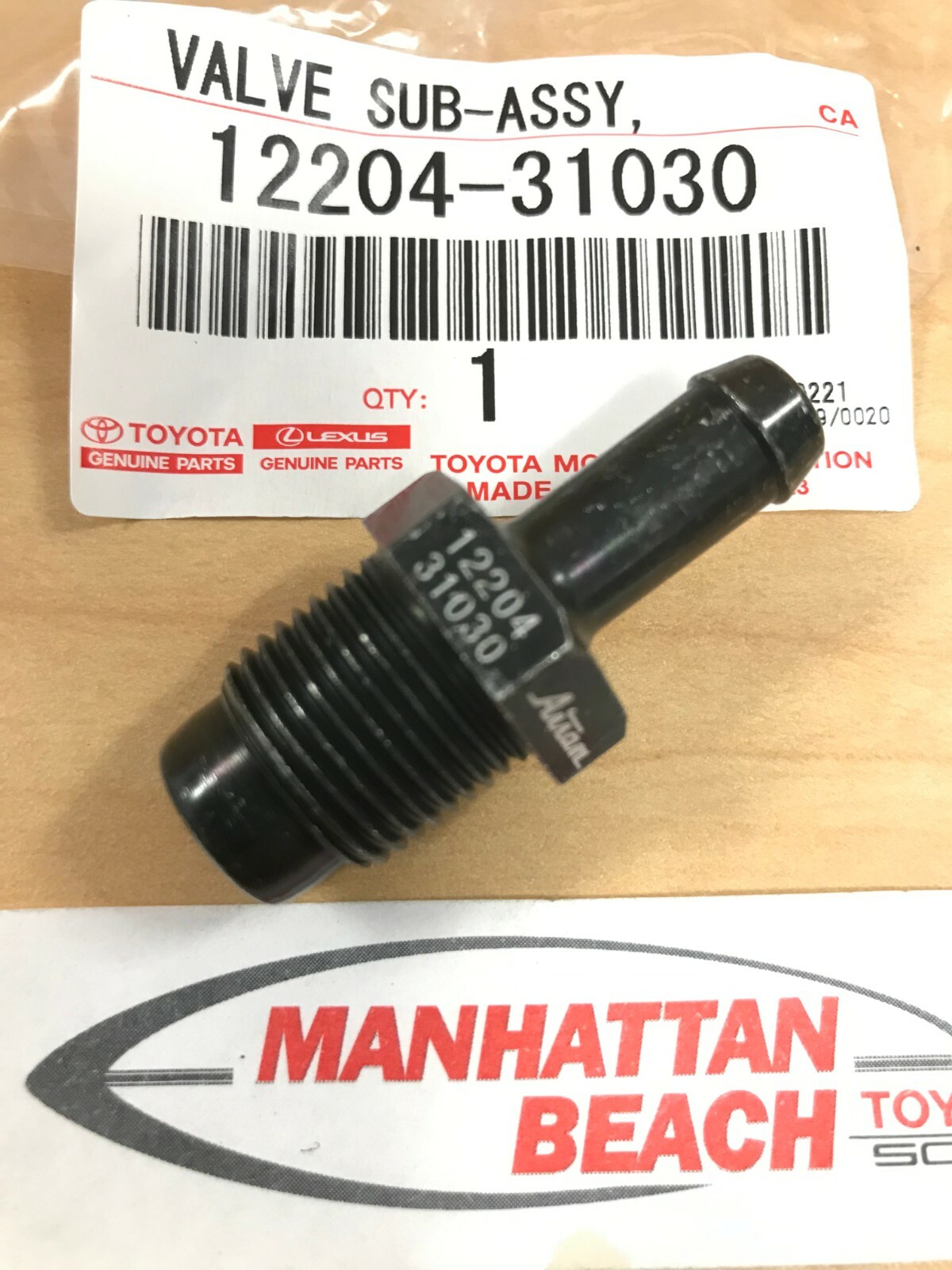 NEW GENUINE TOYOTA PCV VALVE 1220431030 FOR 4.0L 1GRFE 4RUNNER TUNDRA