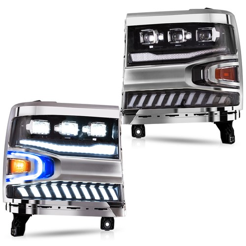VLAND LED Headlights for Chevrolet Silverado 1500 2016-2018 Sequential Turn sig - Picture 15 of 19