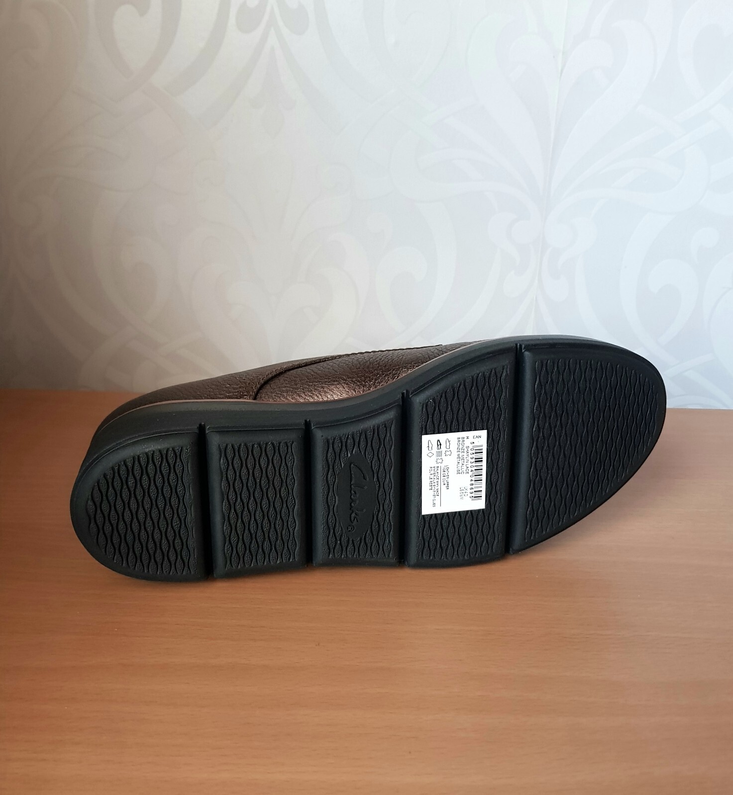 Clarks UNstructured SHAYLIN LACE womens leather bronze metallic shoes