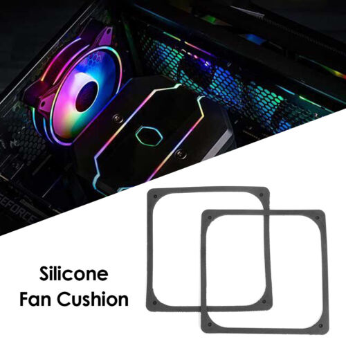 2pcs 120x120mm Anti Vibration Silicone Rubber Fan Gasket for PC Case Fan - Bild 5 von 6
