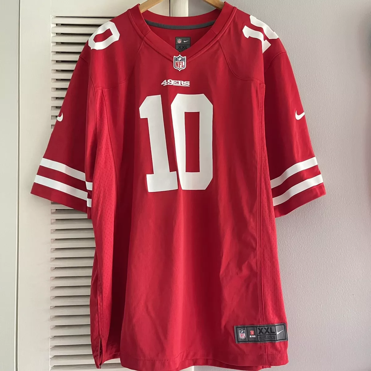 Nike San Francisco 49ers No10 Jimmy Garoppolo Men's Olive Gold Super Bowl LIV 2020 2019 Salute to Service NFL 100 Limited Jersey