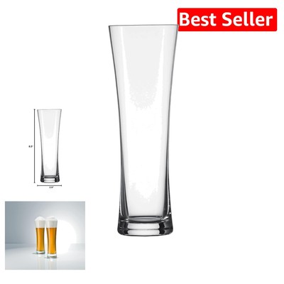Beer Basic 6-Piece Tritan Wheat Beer Glass Set - Elegant & Dishwasher Safe
