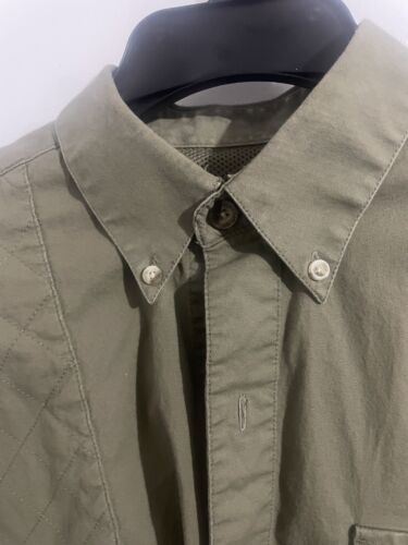 Browning Men's M Padded Shoulder Vented Shooting Hunting Shirt Olive PreOwned - Picture 4 of 8