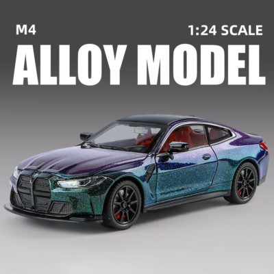 1:24 M4 G82 Coupe Alloy Sports Car Model Diecasts Metal Vehicles Car Model Simul