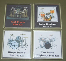 Drummer at rest - Peart - Paice - Ringo - Bonham - Moon - Fun Coaster - Present