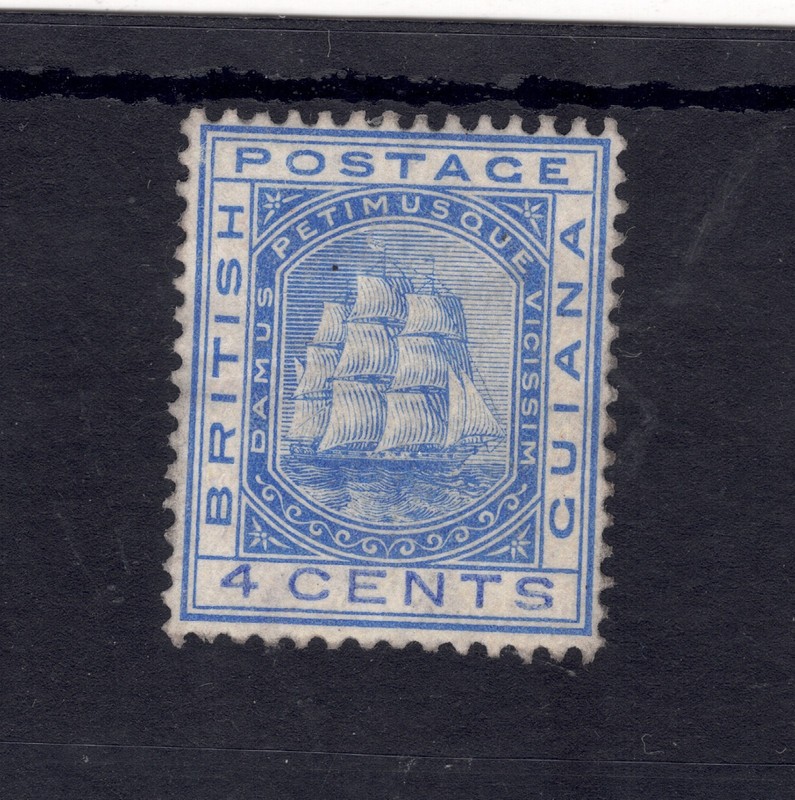 BRITISH GUIANA Scott # 109, MINT/Perf 14/Wtrmk 2/Hinged Seal of Colony! SCV $125
