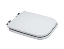 "Made in Italy" Sedile CopriWC Compatibile Conca Ideal Standard, Colore Bianco
