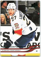 2025-26 Upper Deck Series 1 Holiday SP Green Foil #70 Eetu Luostarinen Florida