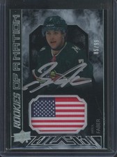 2023-24 SPx Hockey Brock Faber #PON-BF Black Pride of a Nation Patch Auto /99