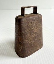 Vintage Rustic Patina Metal Livestock Cow Bell Farmhouse Decor 4 Inch