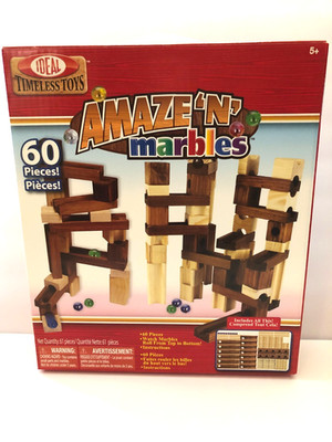 AMAZE'N MARBLES BY IDEAL TIMELESS TOYS 60 PIECES